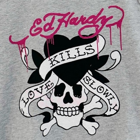 Ed Hardy Love Kills Slowly Graphic Tee - Picture 3 of 6